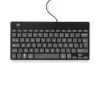 Ergonominė klaviatūra R-Go Compact Break, kompaktiška, su pertraukų programine įranga, AZERTY (BE), laidinė, juoda