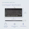 Ergonominė klaviatūra R-Go Compact Break, kompaktiška, su pertraukų programine įranga, AZERTY (BE), laidinė, juoda