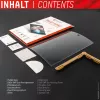 Displex Tablet Glass (9H), skirtas Samsung Galaxy Tab A8, su Eco montavimo rėmeliu, nedūžtantis, itin plonas, nematomas
