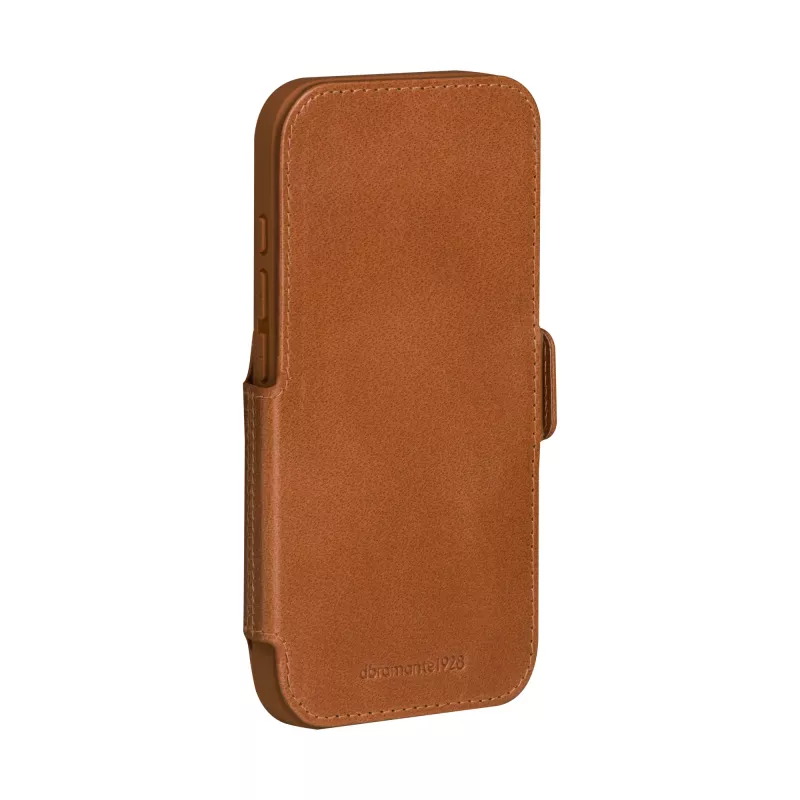 dbramante1928 Copenhagen dėklas su pinigine Tan, tinka Apple iPhone 17 Pro