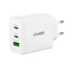 j5create JUP3365E-EN 65W GaN USB-C® 3 prievadų įkroviklis, vidaus, AC, baltas