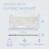 Ergonominė klaviatūra R-Go Tools Compact Break, kompaktiška, su pertraukų programine įranga, AZERTY (FR), laidinė, balta