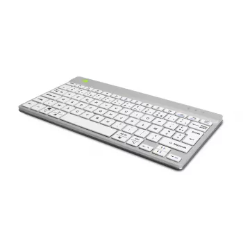 Ergonominė klaviatūra R-Go Compact Break, kompaktiška, su pertraukų programine įranga, AZERTY (FR), Bluetooth, balta