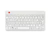 Ergonominė klaviatūra R-Go Compact Break, kompaktiška, su pertraukų programine įranga, AZERTY (FR), Bluetooth, balta