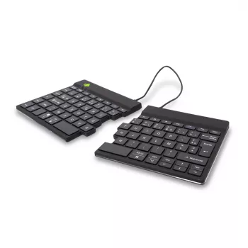 Ergonomiška klaviatūra R-Go Split Break su pertraukų programine įranga, ergonomiška split klaviatūra, AZERTY (FR), Bluetooth, juoda