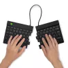 Ergonomiška klaviatūra R-Go Split Break su pertraukų programine įranga, ergonomiška split klaviatūra, AZERTY (FR), Bluetooth, juoda