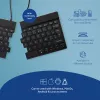 Ergonomiška klaviatūra R-Go Split Break su pertraukų programine įranga, ergonomiška split klaviatūra, AZERTY (FR), Bluetooth, juoda