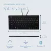 Ergonomiška klaviatūra R-Go Split Break su pertraukų programine įranga, ergonomiška split klaviatūra, AZERTY (FR), Bluetooth, juoda