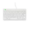 R-Go Tools ergonominė klaviatūra R-Go Compact Break, kompaktiška klaviatūra su pertraukų programine įranga, AZERTY (BE), laidinė, balta