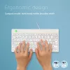 R-Go Tools ergonominė klaviatūra R-Go Compact Break, kompaktiška klaviatūra su pertraukų programine įranga, AZERTY (BE), laidinė, balta