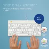 R-Go Tools ergonominė klaviatūra R-Go Compact Break, kompaktiška klaviatūra su pertraukų programine įranga, AZERTY (BE), laidinė, balta