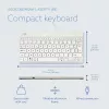 R-Go Tools ergonominė klaviatūra R-Go Compact Break, kompaktiška klaviatūra su pertraukų programine įranga, AZERTY (BE), laidinė, balta
