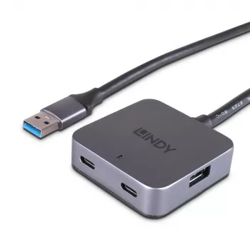 Lindy 5m USB 3.0 šakotuvas 4 prievadai