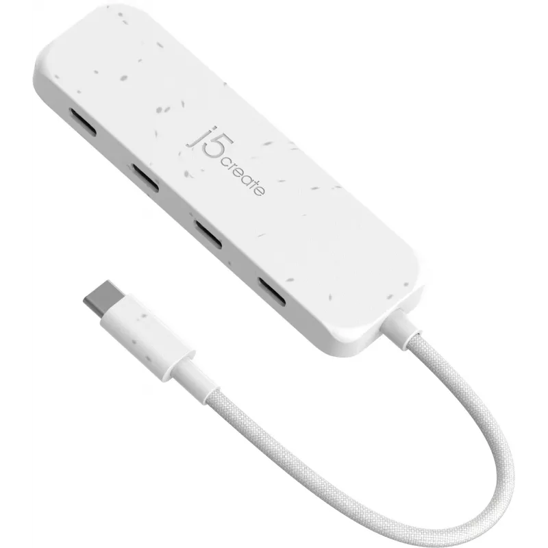 j5create Eco-Friendly USB-C į 4 prievadų Type-C Gen 2 šakotuvas