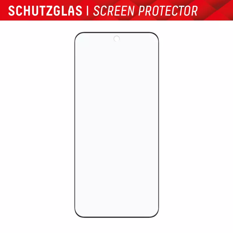 Displex Full Cover (10H) apsauginis stiklas, skirtas Xiaomi 14 Pro, grūdintas stiklas, EASY-ON® ekologinis montavimo rėmelis, juoda/skaidri
