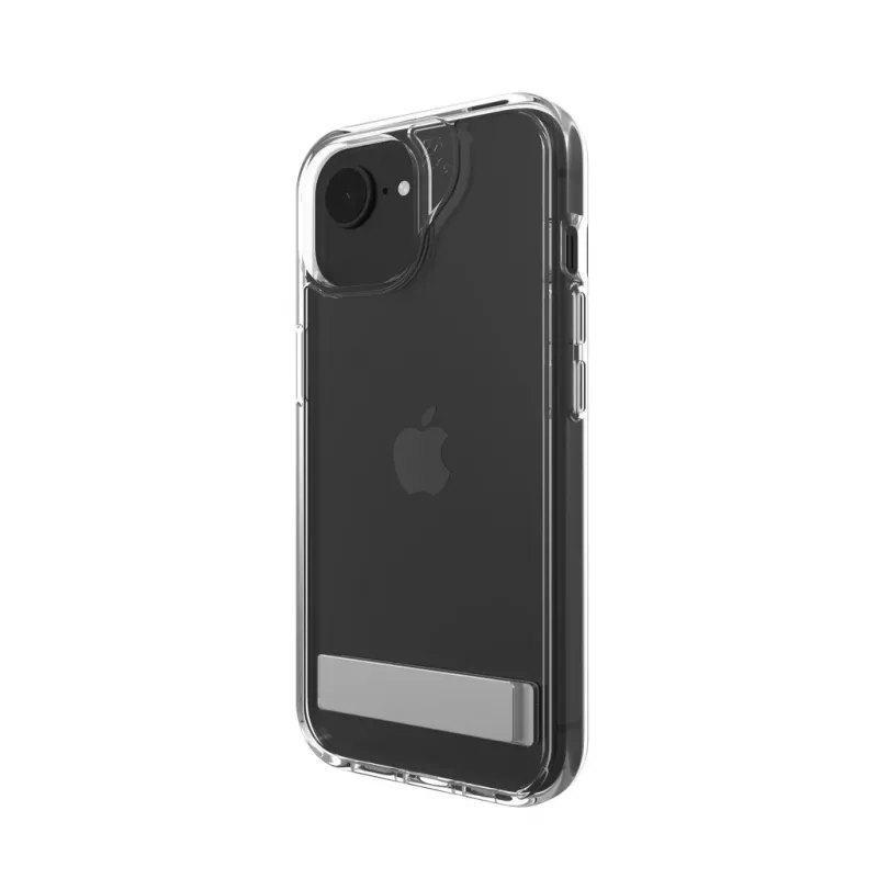 ZAGG Crystal Palace Kickstand Dėklas iPhone 16/15/14/13 Skaidrus, Apsauginis, Apple, iPhone 17e/16e/15/14/13, 15.5 cm (6.1 inch), Peršviečiamas