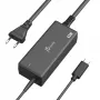 USB-C PD maitinimo adapteris j5create JUP1265 — 65 W, vidaus naudojimui, juodas, plastikinis, 118×32×50 mm (EU)
