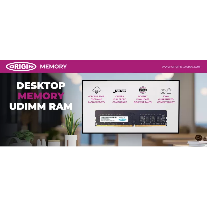 Origin Storage 4GB DDR3 1600MHz UDIMM 1Rx8 Non-ECC 1.35V