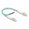 Optinis pluošto kabelis DeLOCK 88078 LC Duplex į LC Duplex OM3 0,5 m