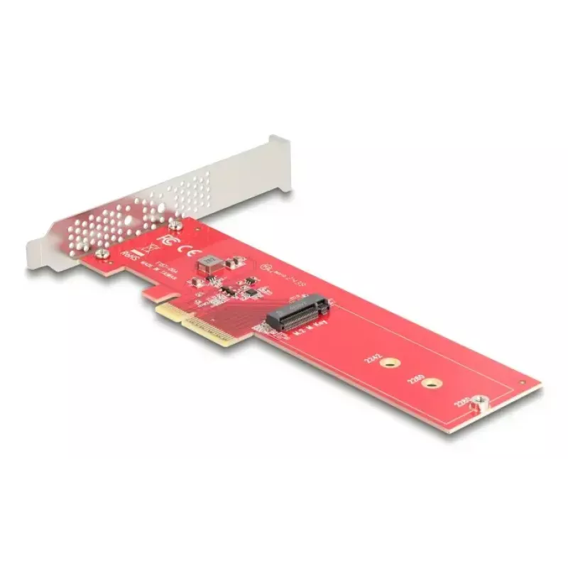 DeLOCK Internal M.2 Adapter 90889 PCIe 5.0 Raudonas Nerūdijantis Plienas