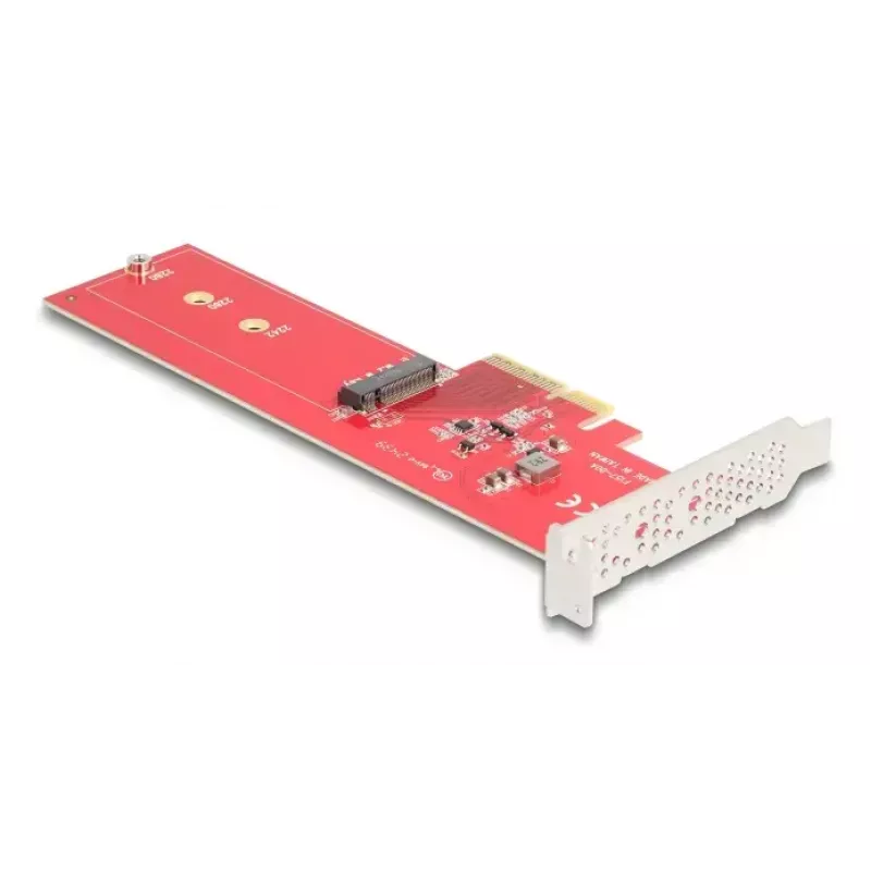 DeLOCK Internal M.2 Adapter 90889 PCIe 5.0 Raudonas Nerūdijantis Plienas