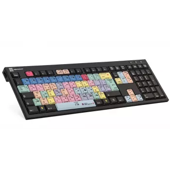 Klaviatūra LogicKeyboard LKB-PPROCC-BJPU-FR — Pilno dydžio USB laidinė AZERTY prancūziška, žirkliniai jungikliai, 1,5 m kabelis, juoda