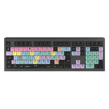 Klaviatūra LogicKeyboard LKB-FCPX10-A2M-FR laidinė USB AZERTY prancūziška pilno dydžio 105 klavišai juoda