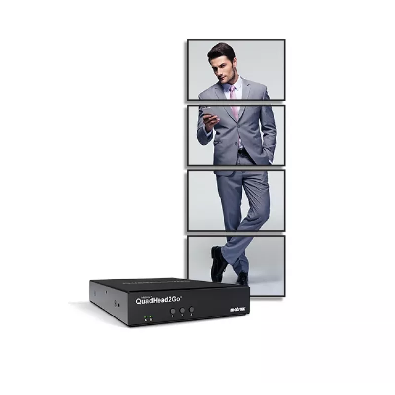 Matrox QuadHead2Go Q185 kelių monitorių valdiklio įrenginys / Q2G-DP4K2