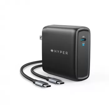 TARGUS 100W GaN kroviklis nešiojamam kompiuteriui, išmaniajam telefonui, planšetei – 1× USB-C, 2 m laidas, juodas