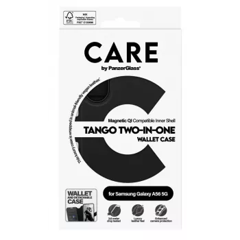 PanzerGlass Tango Two-in-One dėklas mobiliesiems telefonams 17 cm (6,7 colio) Piniginės dėklas Juoda