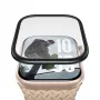 PanzerGlass apsauginis stiklas su juodu metaliniu rėmeliu, skirtas Apple Watch, modelis PG56329