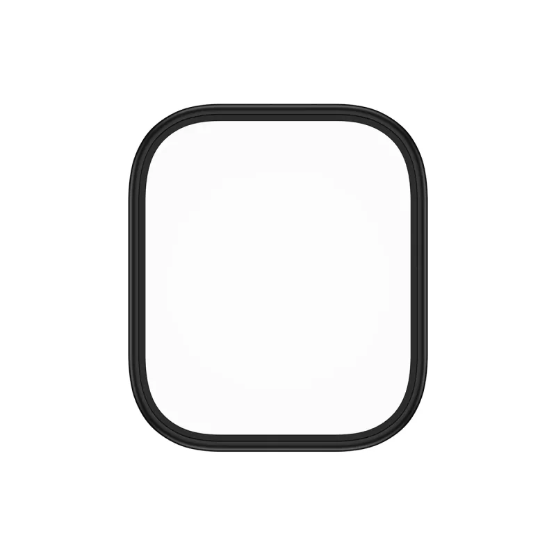 PanzerGlass apsauginis stiklas su juodu metaliniu rėmeliu, skirtas Apple Watch, modelis PG56329