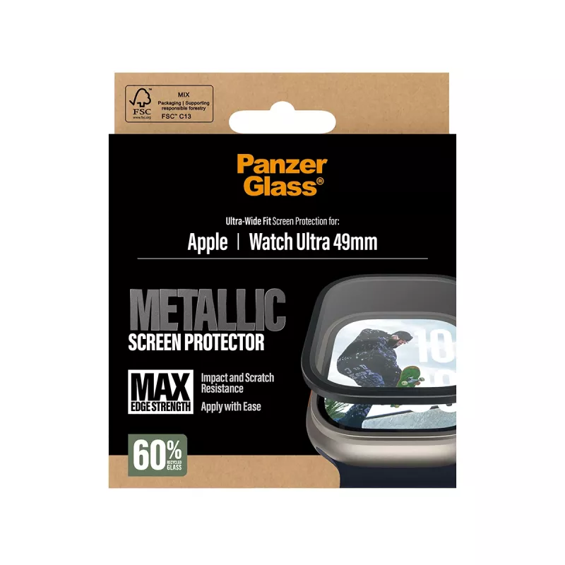 PanzerGlass ® Ekrano apsauga Metallic Apple Watch Ultra 3 | Ultra 2 | Ultra | 49 mm