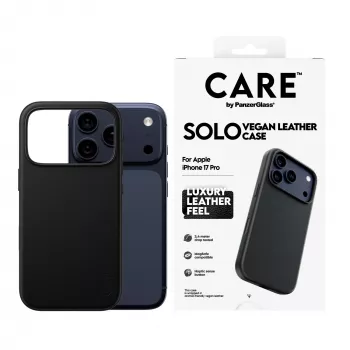 Apsauginis dėklas PanzerGlass CARE™ Solo Case Black, skirtas iPhone 17 Pro