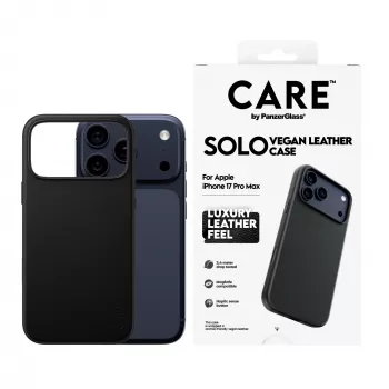 Apsauginis dėklas PanzerGlass CARE Solo, skirtas iPhone 17 Pro Max, juodas