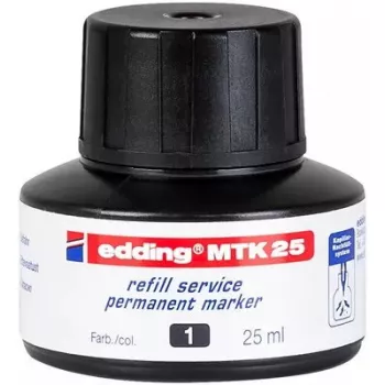 Markerio papildymas Edding MTK 25 Juoda 25 ml