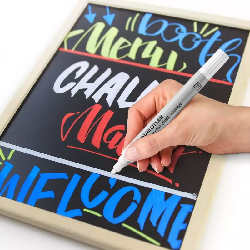 Chalk Marker Staedtler 344 C8 Bullet Assorted Colours 8 vnt.