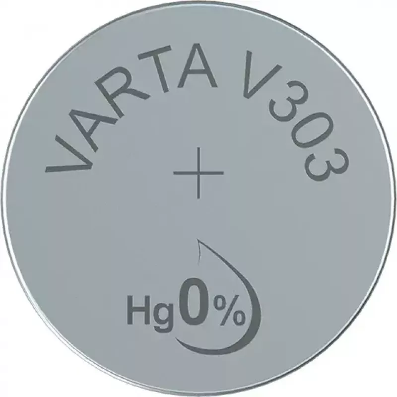 Vienkartinė baterija Varta V303 (sidabro-oksido, 1.55 V, 11.6×5.4 mm)
