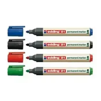Nuolatinis markeris Edding EcoLine 21 raudonas 10 vnt.