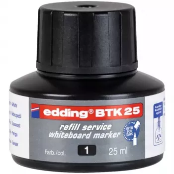 Markerio papildymo rašalas Edding BTK-25 juodas 25 ml
