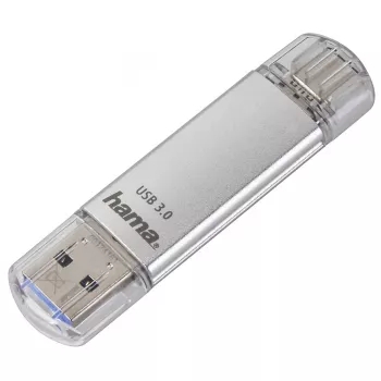 Hama C-Laeta USB atmintukas 32 GB USB Type-A / USB Type-C 3.2 Gen 1 (3.1 Gen 1) Sidabrinis