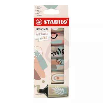 Marker STABILO BOSS MINI 6 vnt. kaltinis antgalis įvairiaspalvis