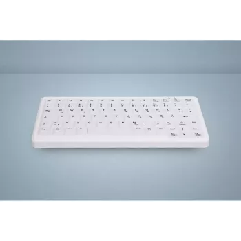 Klaviatūros dangtelis Active Key AK-C4110 — silikoninis, vokiškas išdėstymas, 291×139×25 mm, baltas