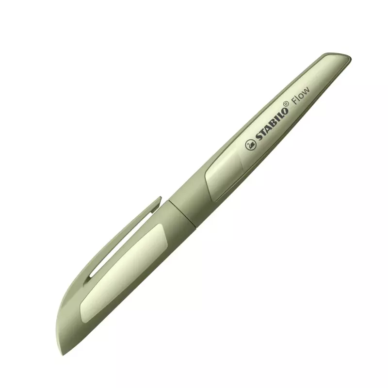 Parker stiliaus rašiklis STABILO Flow khaki mėlynu rašalu