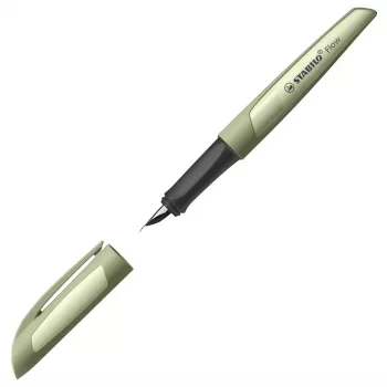 Parker stiliaus rašiklis STABILO Flow khaki mėlynu rašalu