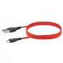 USB A į USB C laidas SCHWAIGER LPRO510 501 — USB 3.2 Gen 1 (3.1 Gen 1), 1,2 m, raudonas