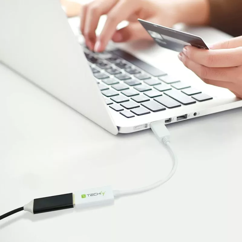 Techly DisplayPort 1.2 Vyriškas / HDMI Moteriškas Adapteris 15 cm Baltas IADAP DP-HDMIF2