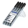 Permanentinis markeris Staedtler Lumocolor 31-9WP4GS juodas 4 vnt.