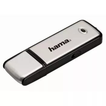 Hama FlashPen „Fancy“ USB 2.0 16GB 40X atmintukas USB Type-A juodas, sidabrinis