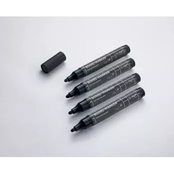 Markeris Sigel BA012 4 vnt Juodi